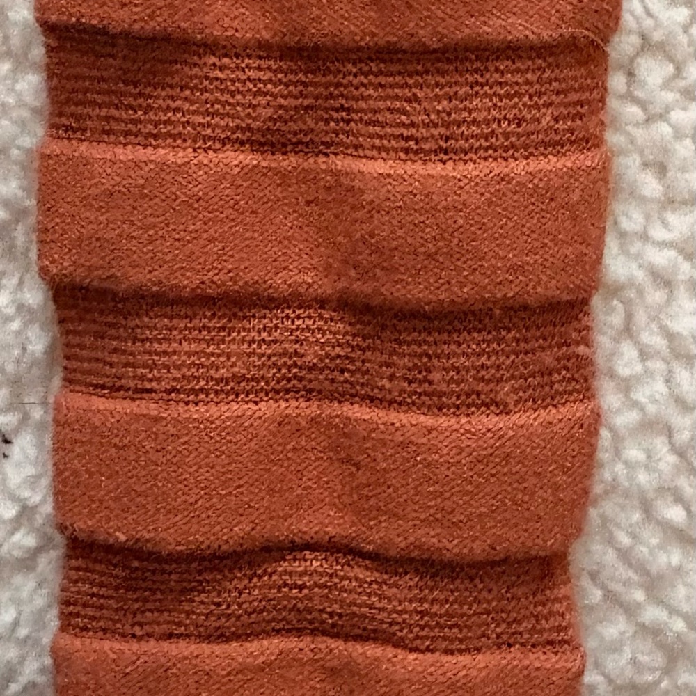 Rust Orange Ribbed Long Dress Medium - Picture 4 of 6